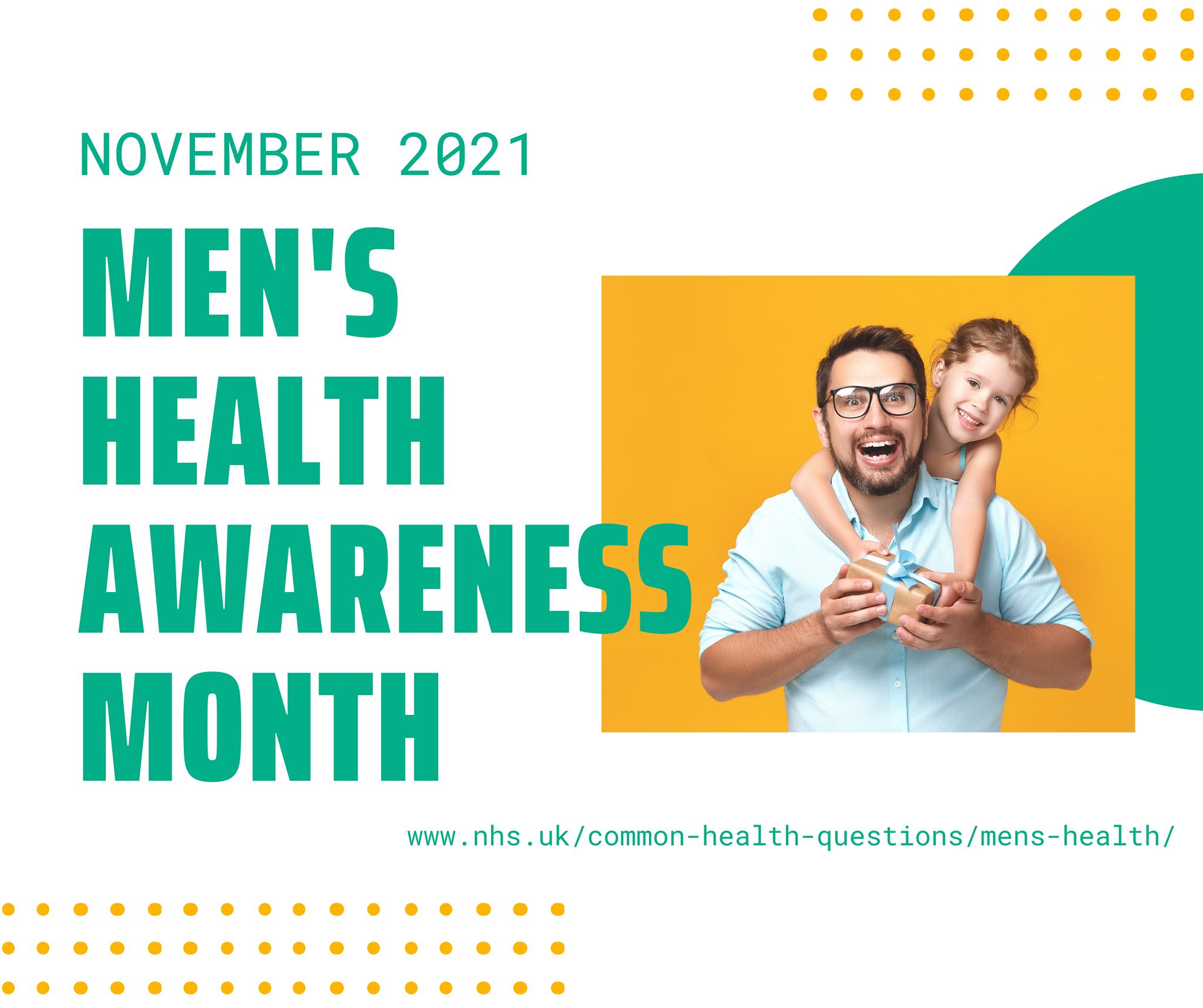 November Mens Health Awareness Month Poster